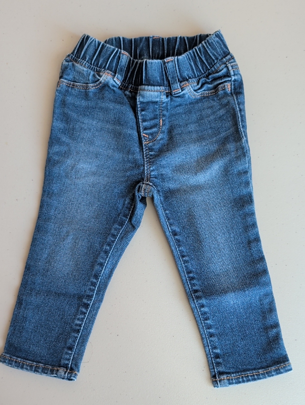GAP Medium Blue Kids Elastic-Waist Denim Jeans